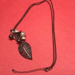 Leaf Long Charms Necklace